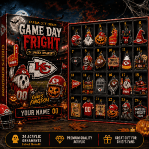 Custom Kansas City Chiefs Halloween Blind Box Advent Calendar 2026 Chiefs Halloween Gift