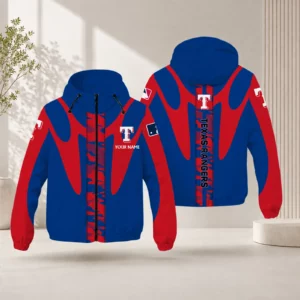 Limited Edition – Customized MLB Texas Rangers Windbreaker Jacket