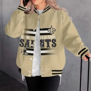 Limited Edition – Customized NFL New Orleans Saints Satin Varsity & Baseball Jacket