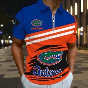 Limited Edition – Customized NCAA Florida Gators Zip Polo Shirt