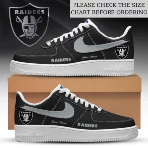 Limited Edition – Customized NFL Las Vegas Raiders Af1 Shoes