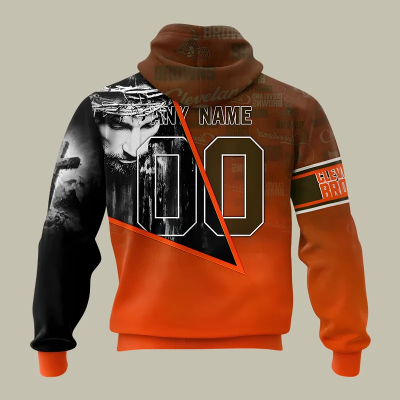 Limited Edition – Customized NFL Cleveland Browns God’s Blessing T-Shirt, Hoodie & Zip Hoodie - Image 3