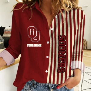 Limited Edition – Customized NCAA Oklahoma Sooners Women Casual Shirt For Fan