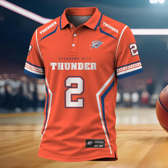 Limited Edition – Customized NBA Oklahoma City Thunder Polo Shirt