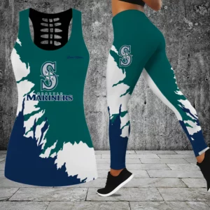 Limited Edition – Customized MLB Seattle Mariners Hollow Tank Top & Leggings Set
