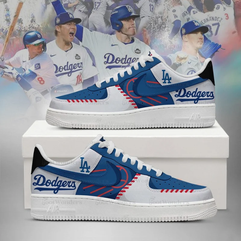 Limited Edition – Customized MLB Los Angeles Dodgers Air force 1 Shoes