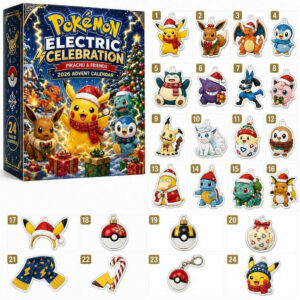 Pokemon Pikachu And Friends Electric Celebration Advent Calendar 2026 24 Acrylic Ornaments Countdown Gift