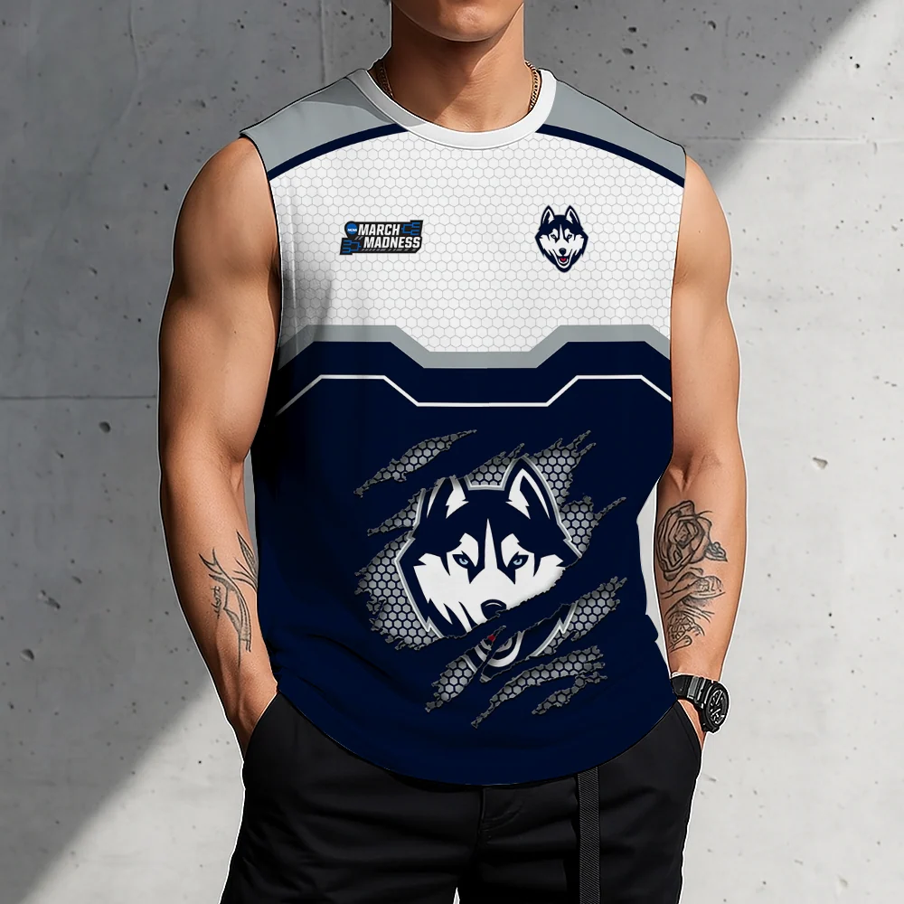Limited Edition – Customized NCAA Uconn Huskies Men’s Gym Shirt