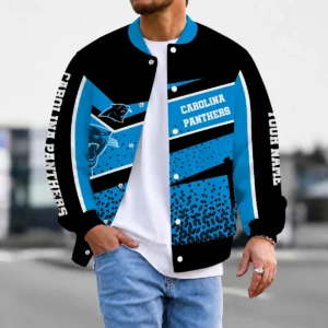 Limited Edition – Customized NFL Carolina Panthers Satin Varsity & Baseball Jacket