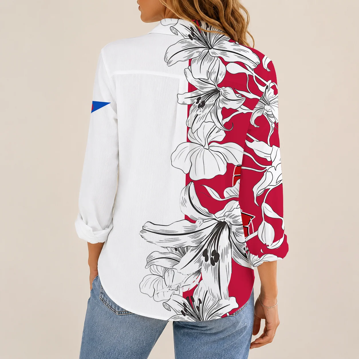 Limited Edition – Customized NCAA Wisconsin Badgers Women Casual Shirt - Image 2