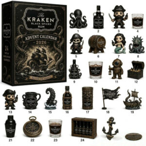 The Kraken Black Spiced Rum Advent Calendar 2026 24 Day Christmas Countdown Xmas Gift