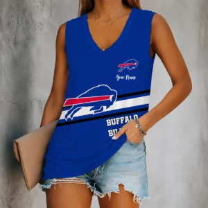 Limited Edition – Customized NFL Buffalo Bills Women’s V-Neck Tank Top