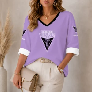 Limited Edition – Customized WNBA Golden State Valkyries Women’s Heart V-Neck Long Sleeve Shirt
