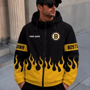 Limited Edition – Customized NHL Boston Bruins Windbreaker Jacket