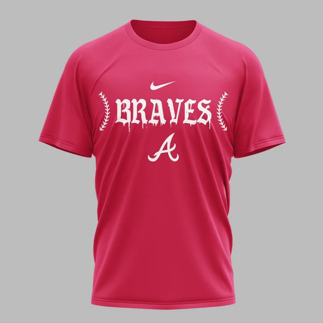 Limited Edition – Customized MLB Atlanta Braves Muticolor T-Shirt - Image 3