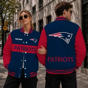 Limited Edition – Customized NFL New England Patriots Satin Varsity & Baseball Jacket