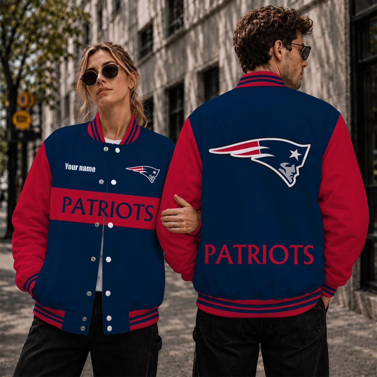 Limited Edition – Customized NFL New England Patriots Satin Varsity & Baseball Jacket