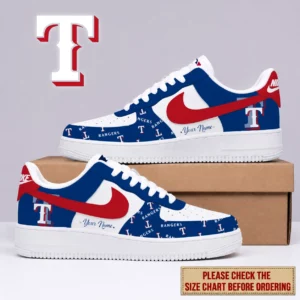 Limited Edition – Customized MLB Texas Rangers Af1 Shoes