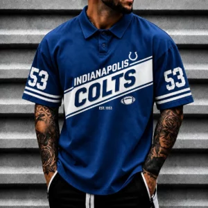 Limited Edition – Customized NFL Indianapolis Colts Polo Shirt