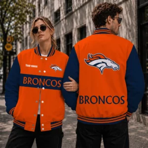 Limited Edition – Customized NFL Denver Broncos Satin Varsity & Baseball Jacket