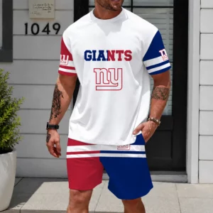 Limited Edition -customized NFL New York Giants Unisex T-Shirt & Shorts Set