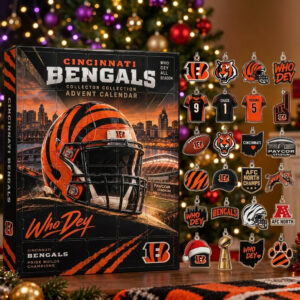 Cincinnati Bengals Christmas Advent Calendar 2026 Christmas Countdown Football Fans Gift