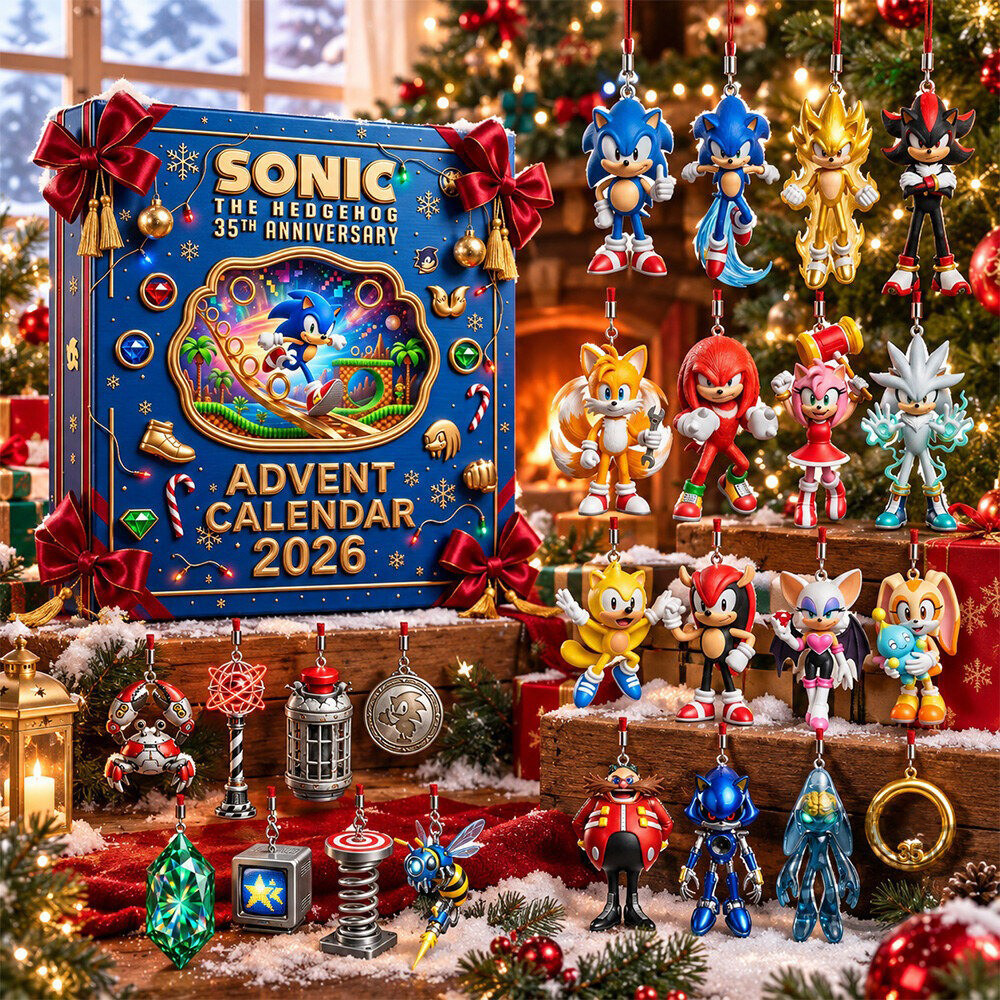 Sonic the Hedgehog 35th Anniversary Advent Calendar Christmas Gift For Son – THW