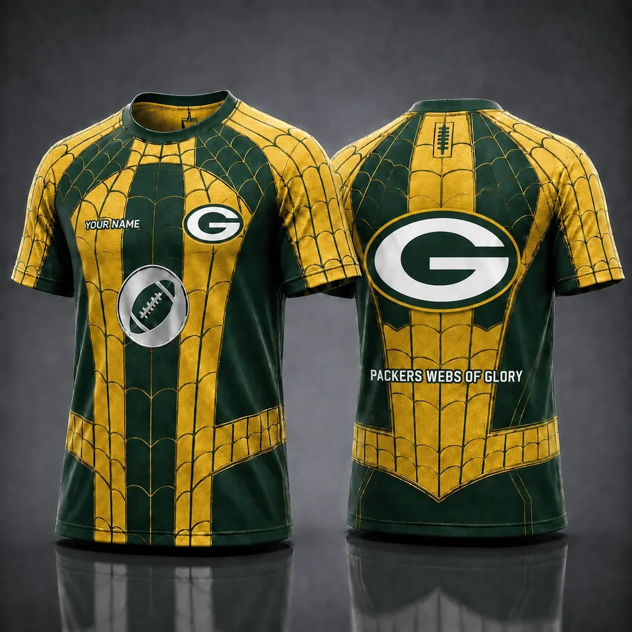 Limited Edition – Customized NFL Green Bay Packers x Spider Unisex T-Shirt
