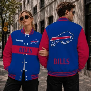 Limited Edition – Customized NFL Buffalo Bills Satin Varsity & Baseball Jacket