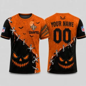 Limited Edition – Customized NFL New Orleans Saints Halloween Unisex T-Shirt