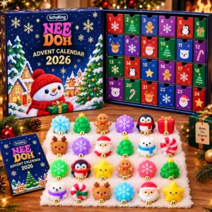 Schylling NeeDoh Advent Calendar 2026 24 Day Christmas Countdown Son Gift