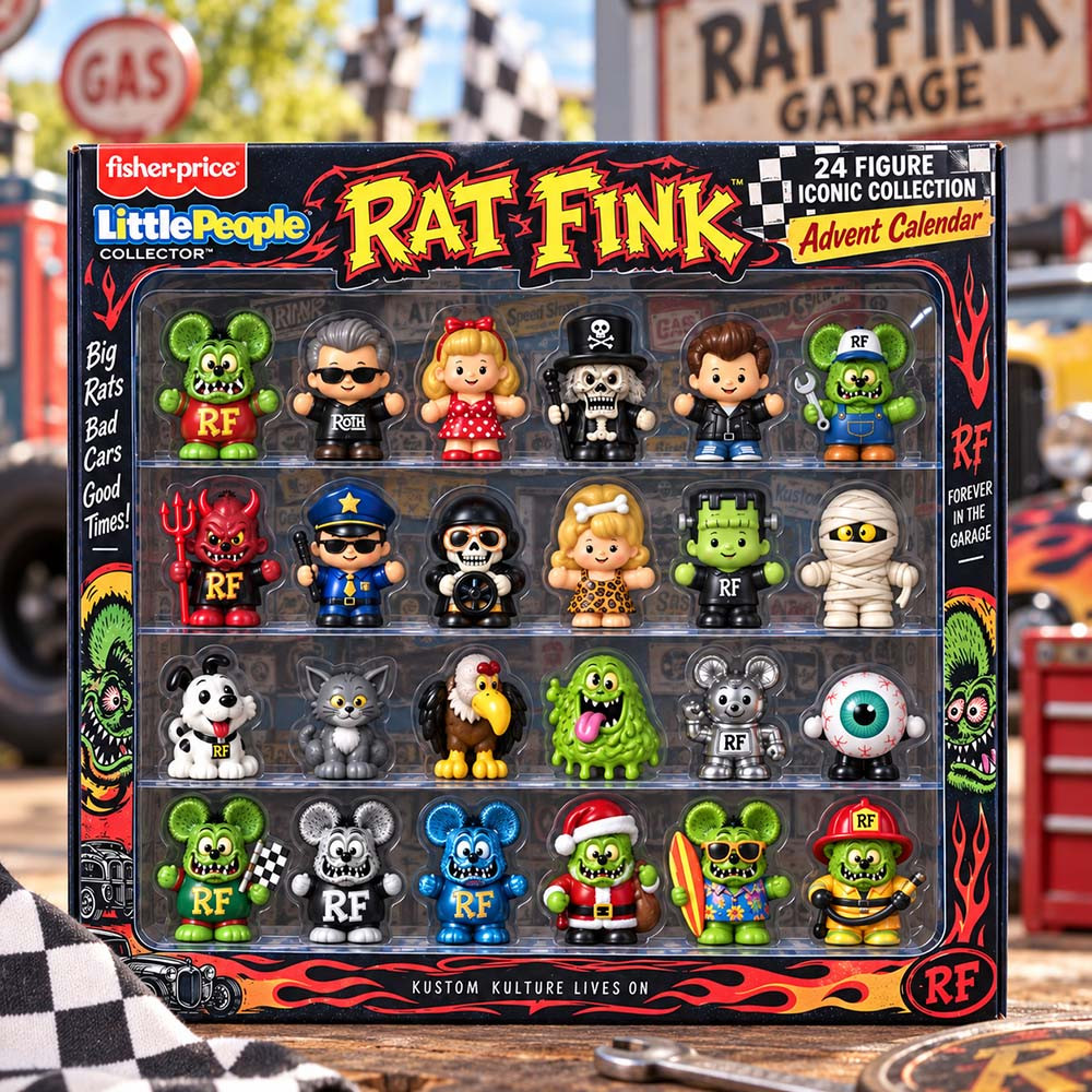 Rat Fink Custom Culture 2026 Advent Calendar Rat Fink Merch Gift Ideas