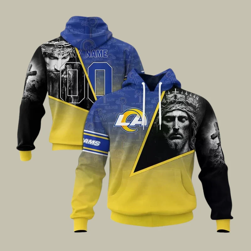 Limited Edition – Customized NFL Los Angeles Rams God’s Blessing T-Shirt, Hoodie & Zip Hoodie