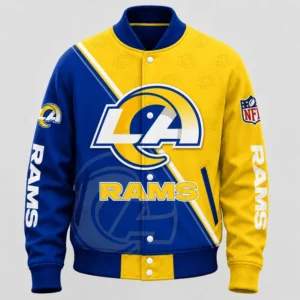 Limited Edition – Customized NFL Los Angeles Rams Satin Varsity & Baseball Jacket