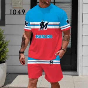 Limited Edition – Customized MLB Miami Marlins Unisex T-Shirt & Shorts Set