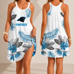 Limited Edition – Customized NFL Carolina Panthers Camisole Dress