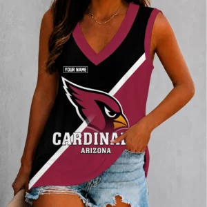Limited Edition – Customized NFL Arizona Cardinals Women’s V-Neck Tank Top