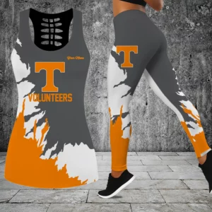 Limited Edition – Customized NCAA Tennessee Volunteers Hollow Tank Top & Leggings Set
