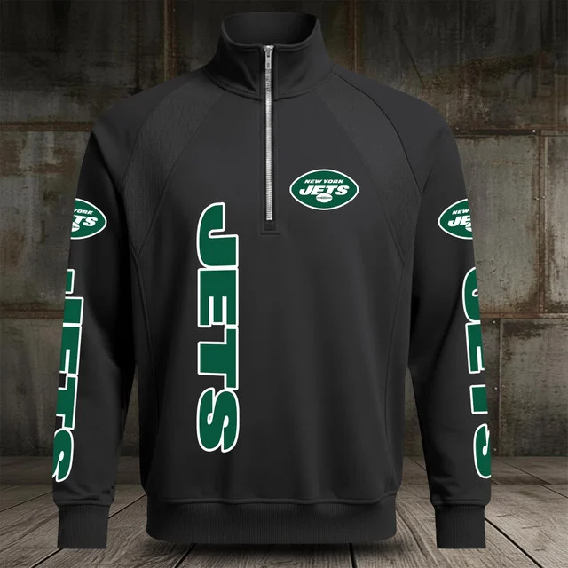 Limited Edition – Customized NFL New York Jets Men’s Multicolor Quarter-Zip Pullover