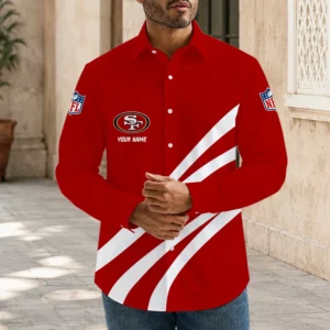 Limited Edition – Customized NFL San Francisco 49Ers Men’s Long Sleeve Button-Up Shirt