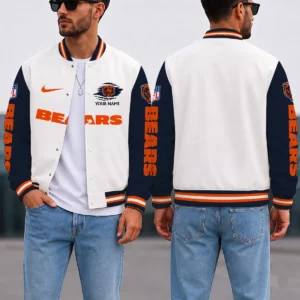 Limited Edition – Customized NFL Chicago Bears Satin Varsity & Baseball Jacket