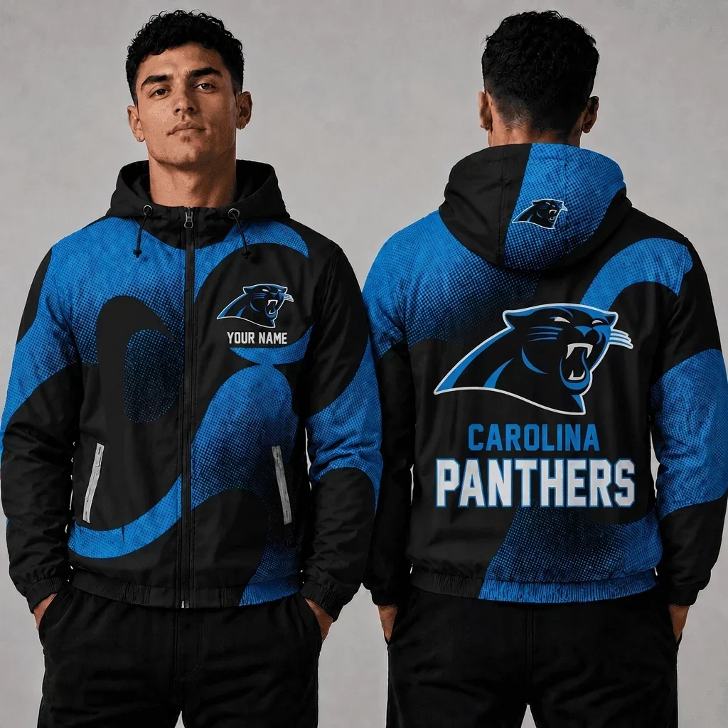 Limited Edition – Customized NFL Carolina Panthers Windbreaker Jacket