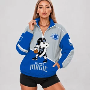 Limited Edition – Customized NBA Orlando Magic V-Neck Zipper Sweatshirt Jacket
