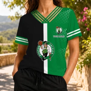 Limited Edition – Customized NBA Boston Celtics V-Neck Shirt