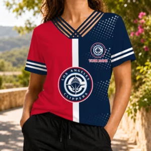 Limited Edition – Customized NBA Los Angeles Clippers V-Neck Shirt