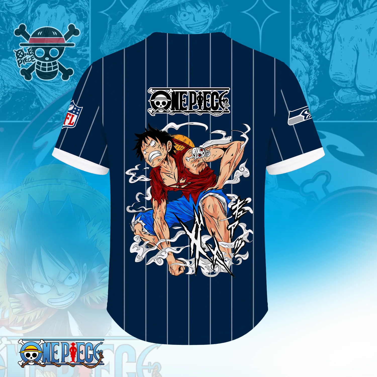 Limited Edition – Customized NFL Seattle Seahawks Baseball Jersey - Image 2