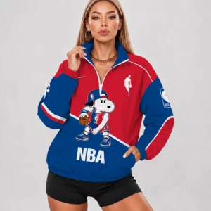 Limited Edition – Customized NBA National Basketball Association V-Neck Zipper Sweatshirt Jacket