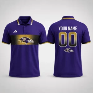 Limited Edition – Customized NFL Baltimore Ravens Polo Shirt