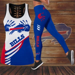 Limited Edition – Customized NFL Buffalo Bills Hollow Tank Top & Leggings Set