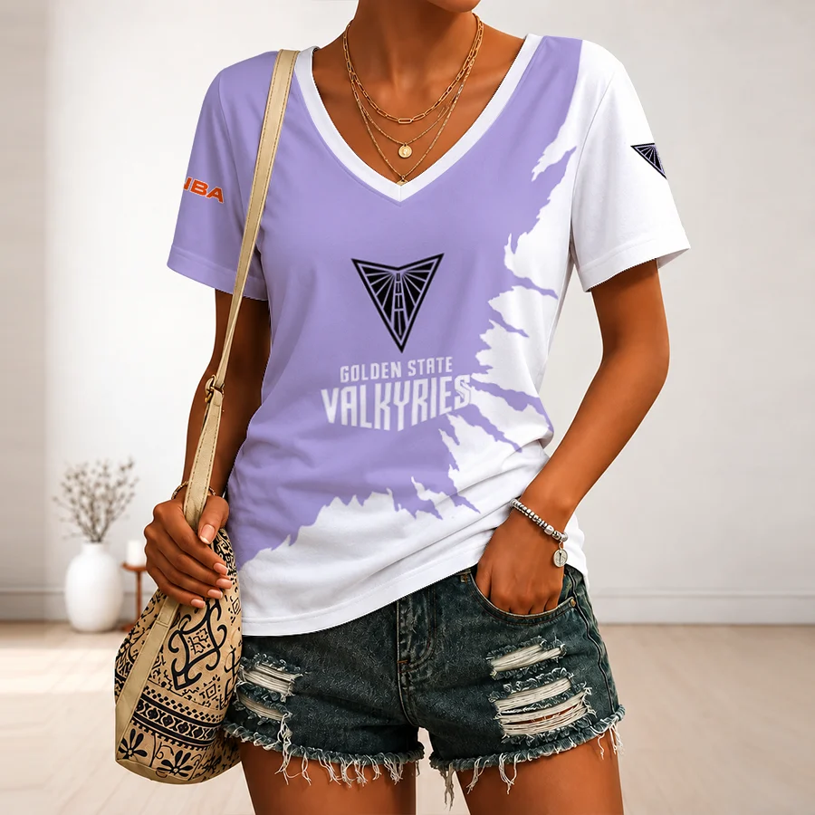 Limited Edition – Customized WNBA Golden State Valkyries V-Neck Female Shirt